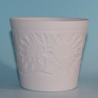 Napraforgó mintás biszkvit porcelán mécsestartó