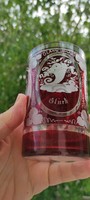 Antique Ruby-Glazed Biedermeier Glass - Decorative Glassware