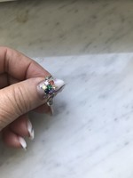 Nagyon szép féldrágakövekkel ezüst gyűrű