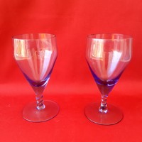 Lila boros, pezsgős pohár ( 2 db)