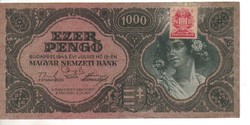 10000 pengő 1945 hibás bélyeg
