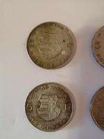 4 darab ezüstpénz egyben