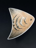 Különleges és ritka Drasche halat ábrázoló és formázó kistál