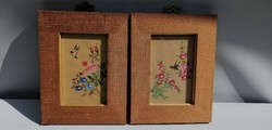 Chinese silk picture painted 2 pcs. Negotiable!