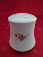 Alföldi porcelán, tavaszi virágmintás sószóró, magassága 6,5 cm.