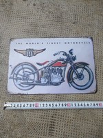 HARLEY  - DAVIDSON MOTOR LEMEZ REKLÁM TÁBLA,  NEM ZOMÁNCTÁBLA