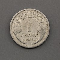 Ritka érme 1 Franc "Graziani" France 1944