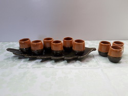 Ceramic acorn pile set