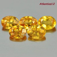 Real, 100% natural fanta orange songea sapphire gemstone 5pcs 1.29ct (vvs-vsi)!! E: HUF 322,500!