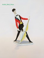 Zsolnay Art-Deco Csellós porcelán figura
