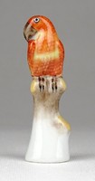 1E367 Régi kisméretű Herendi porcelán papagáj 7 cm