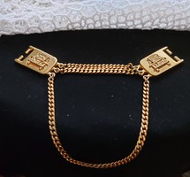 Unisex divatos ruhadísz14 karátos arannyal futtatott autós dísz, ruhára, övre, táskára, egyéb célra
