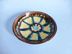 Retro, vintage industrial artist ceramic wall plate