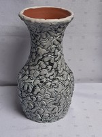 3904 - Gorka stílusú jelzett iparművész kerámia váza - KIRÁLY