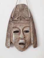 Perui márvány maszk indián totem falidísz
