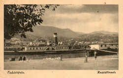 *C" - 051 Futott magyarországi képeslapok  Tahitótfalu - hajóállomás  (eredeti 60 filléres)
