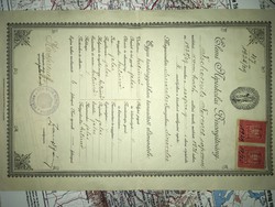 Elementary school certificate 1928 / 29 trickle