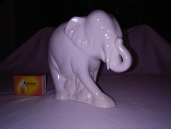 Hófehér elefánt figura, nipp - 14 X 16 cm