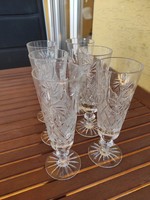 Ólomüveg kristály pezsgőspohár