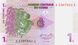 Kongói Dem. Köztársaság 1 Kongói Centimes 1997 UNC