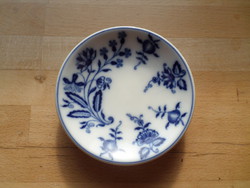 Régi Schlaggenwald hagymamintás vastag porcelán alátét tálka 13 cm