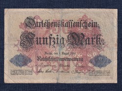 Németország Második Birodalom (1871-1918) papír 50 Márka bankjegy 1914 (id5548)