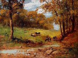 Beautiful oil painting by László Neogrády, with a guarantee