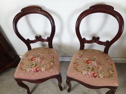 Pair of Bieder chairs with tapestry covers, 35 e ft for both!