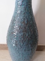 Thun - navy blue, glazed floor vase / reserved