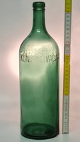 "Kunz Tivadar Pesterzsébet" zöld ásványvizes üveg (1747)