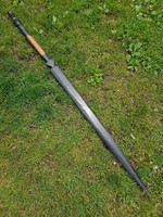 Dísz kard fából, faragott véggel 130 cm
