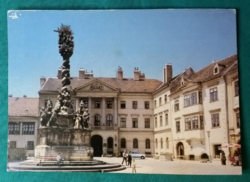 Magyarország,Sopron,Fő tér,használt képeslap,1987