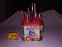 Retro tolltartó házikó - tejkaramellás doboz