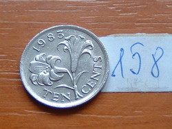 BERMUDA 10 CENT 1983 VIRÁG, Bermuda Lily 158.