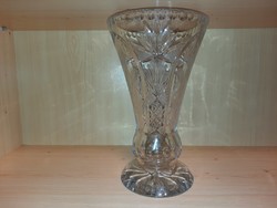 Crystal vase. A serious, heavy piece. Beautiful . HUF 8,500