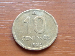 ARGENTIN 10 CENTAVOS 1986 #