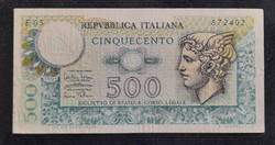 Olaszország 500 Líra 1974 F.