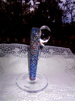 Svéd Kosta  Boda művész üveg különleges stílizált elefánt  váza -jelzett