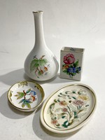 HERENDI/ZSOLNAY PORCELÁN CSOMAG - 4 DB EGYBEN!!