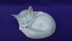 1.db Grafenthal porcelán alvó cica