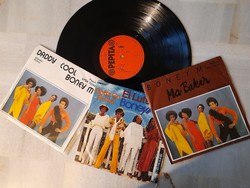Retro bakelit hanglemezek Boney M,  és ABBA
