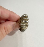 Kagyló formájú ezüst gyűrű