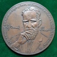 Fritz Mihály: G. B. Shaw bronz plakett, relief