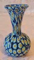 Blue millefiori vase from Murano