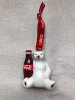 Coca- cola maci függő, karácsonyfa dísz