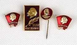 1E584 Régi Lenin kitűző csomag 4 darab