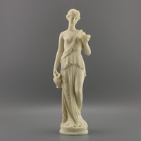 Carved woman statue, vintage woman statue