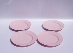 Antik Zsolnay ritka rózsaszínű kistányérok süteményes tányérok 4 db