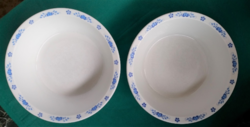 2 darab Alföldi,magyaros,kék mintás,gulyásos tányér