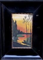 Ismeretlen festő, Erzsi szignóval – Patakpart című festménye – 166.